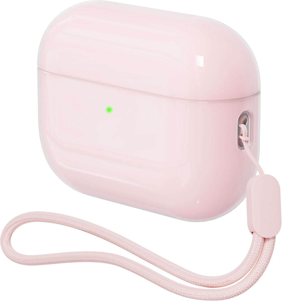 Case for AirPods Pro 3 Never-Sretch-Out DamonLight Shock-Proof Protective Semi Hard Silicone Case Compatible with Apple Airpods Pro 3rd Generation (Pink)