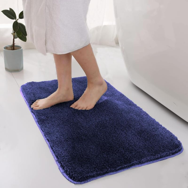 Image of A R Creations Anti Skid Door mats Suitable for Living Rooms Bathmats Indoor Bedroom Living Room Hotel Main Gate | Doormat Carpet Rug 40x60 cm Blue