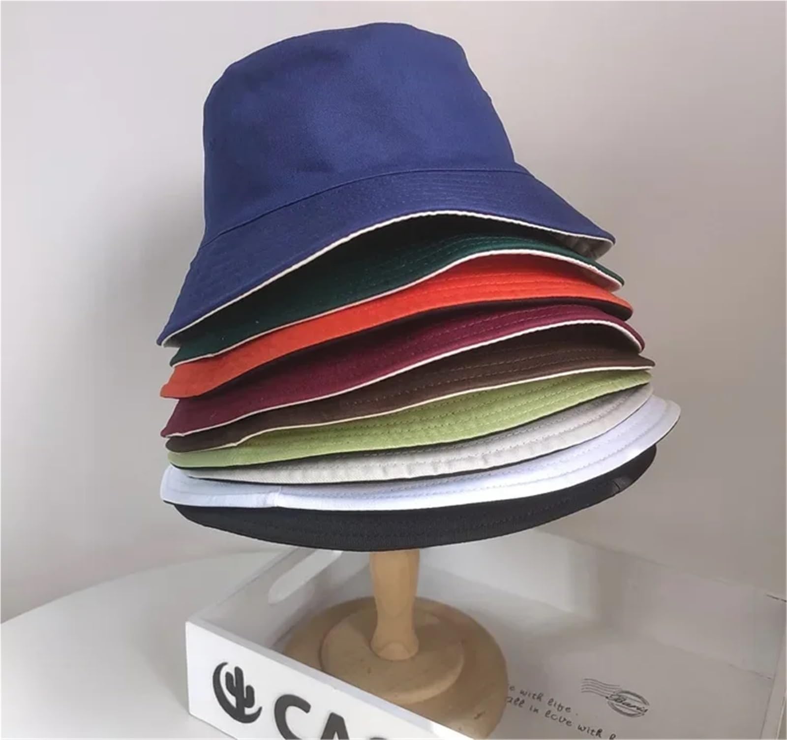 Cappello Da Pescatore Di Grandi Dimensioni A Doppia Faccia Con Approfondimento Allargato per indossare