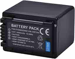 BM Premium VW-VBT380 Battery & Charger Kit For Panasonic Camcorders – Long-Lasting Replacement Pack