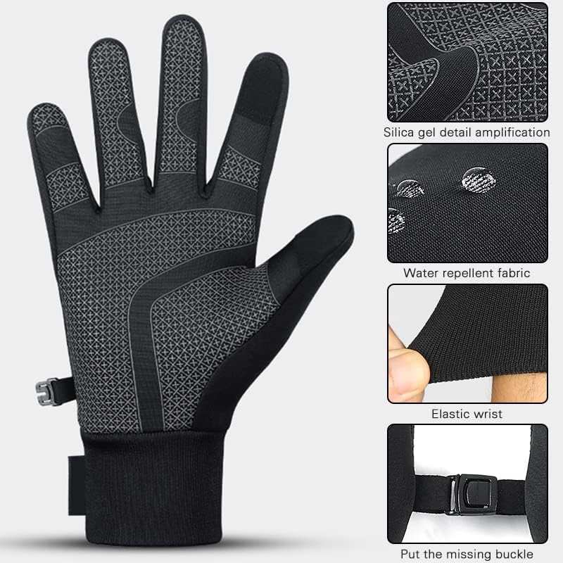 Miniatura 7 de PHILISENMALL Men Women Winter Gloves Unisex Touchscreen Bike Outdoor Sports for Men Women Glove