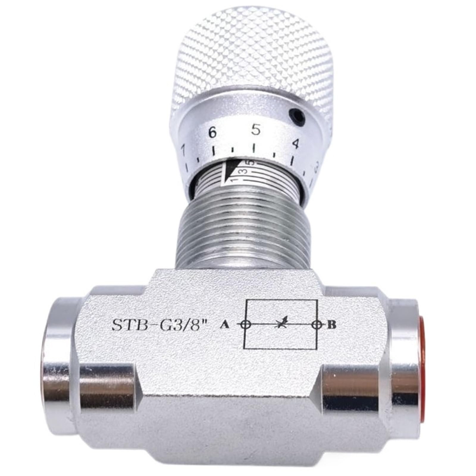 Trgyjgkf One Color 1/4" L06 Stb-G1/4 For Mini Excavator Flow Control Bidirectional Hydraulic Restrictor Valve Stb-G3/8 M16*L10 Connector