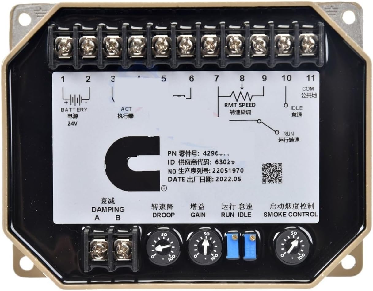 4296675 Generator Electronic Governor Control Panel Module DC Motor Panel for Engine Speed Regulation