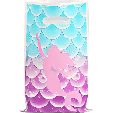 30PCS Mermaid Party Favor Bags: Enchanting Undersea Gifts for Your Little Mermaids