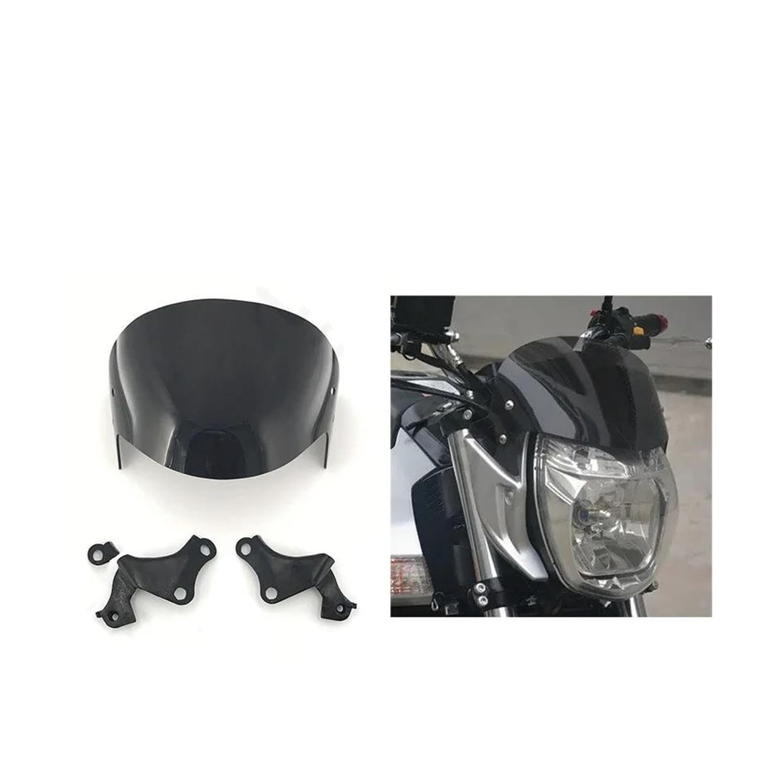 Pasuje Do Suzuki BK400 GSR BK600 GSR400 GSR600 Osłona Przeciwwiatrowa 2006-2012 Szyba Przednia Ze Wspornikiem Osłona przeciwsłoneczna Deflektor