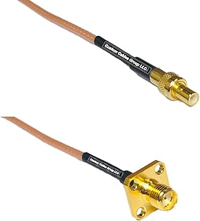 1 feet RG316 SMB Male to SMA Female Flange RF Pigtail Coaxial Cable