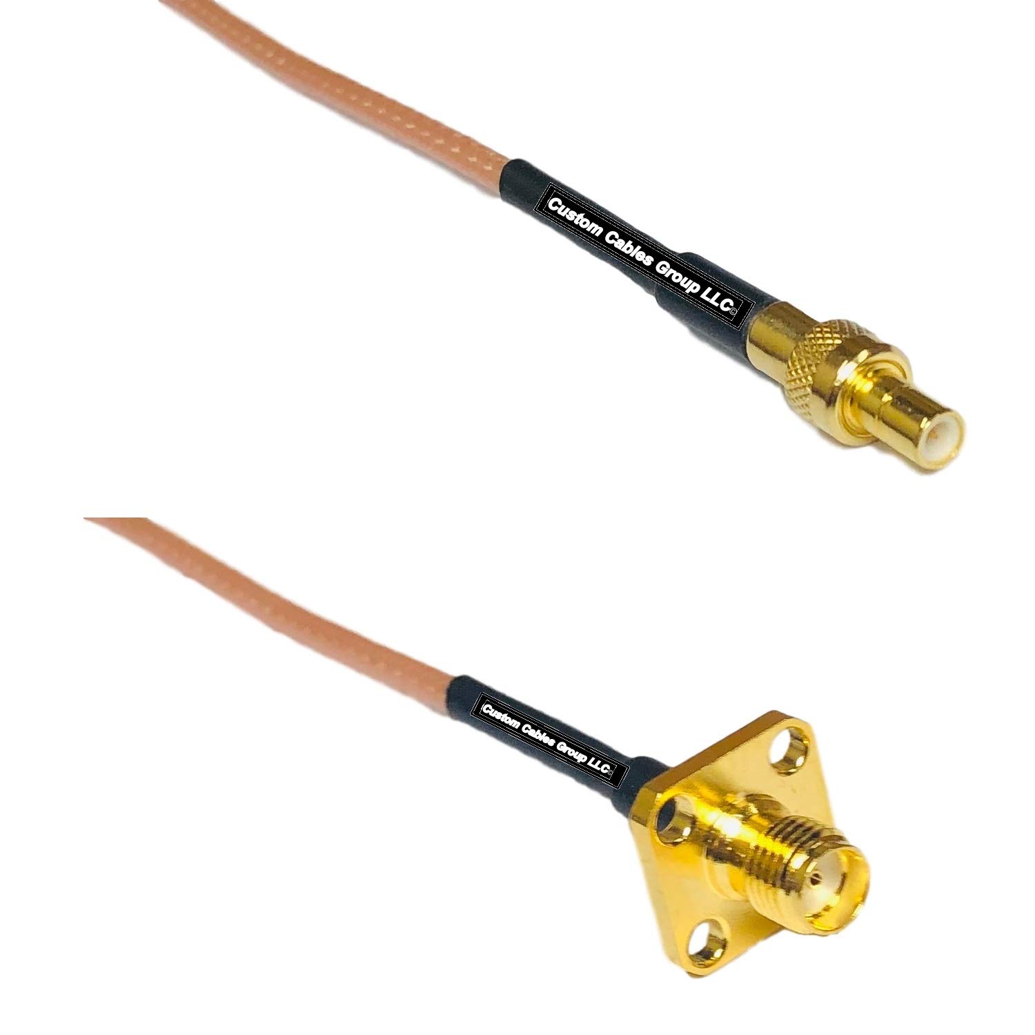 6 feet RG316 SMB Male to SMA Female Flange RF Pigtail Coaxial Cable