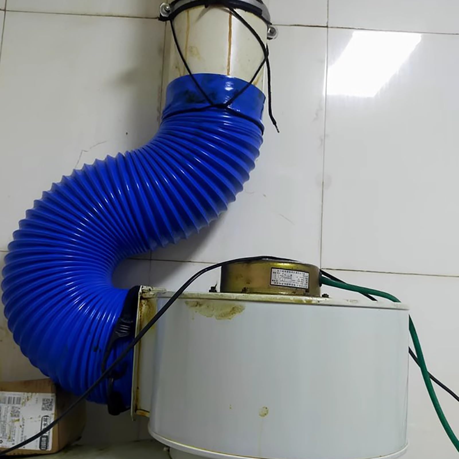 Tubo Flexible Manguera de Ventilación para Secadora Industrial para Conductos, Manguera Flexible de Escape para Secadora en Espacios Reducidos de Cocina, Extensión(300cm(9.8ft),D 400mm(15 3/4"))