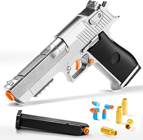 M1911 - Lanzador de juguete de eyección de espuma suave EVA con dardos de espuma, diversión en el patio trasero y juegos al aire libre, modelo