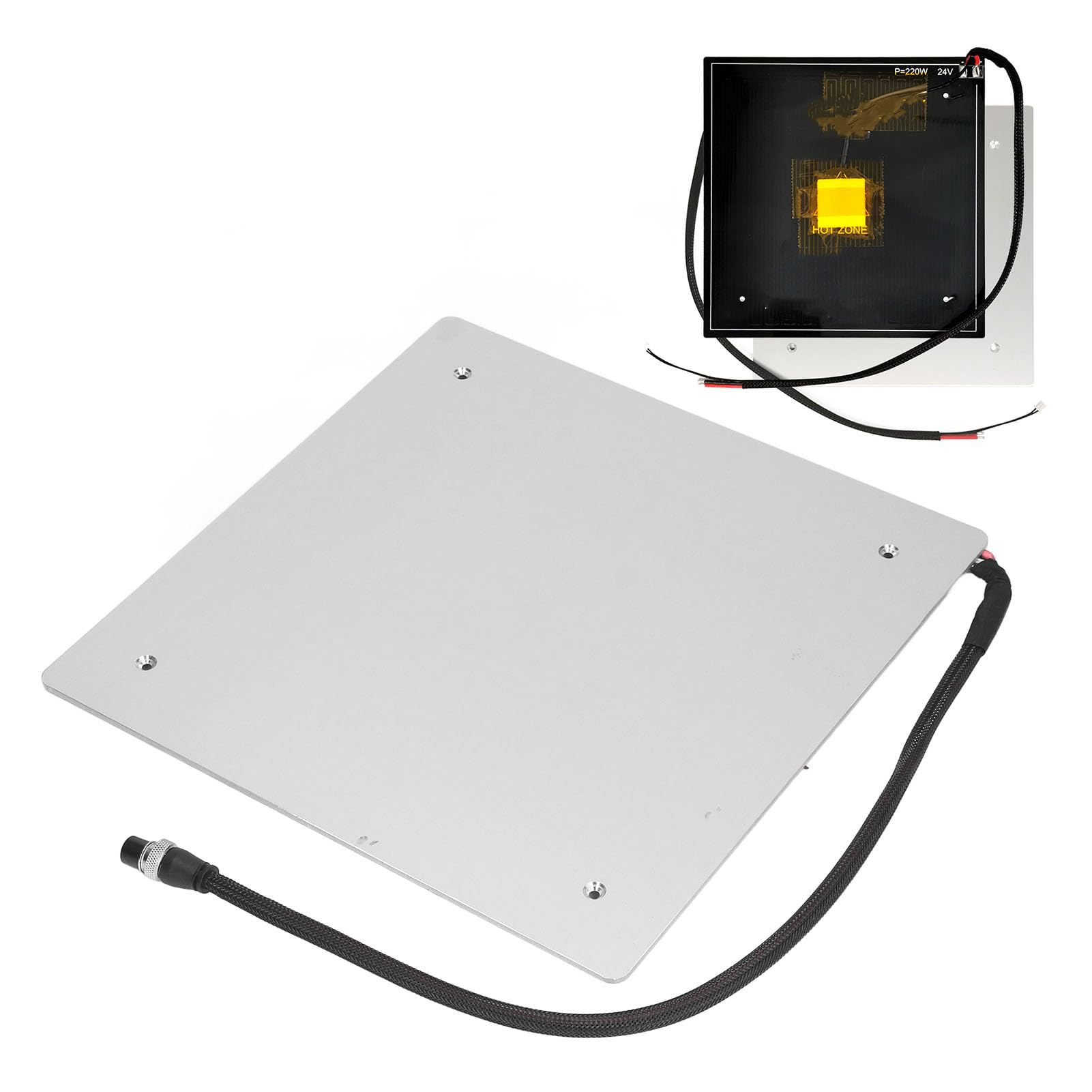 18A 220W 3D-Drucker-Heizbett-Heizplatte 310x310x3mm für CR10
