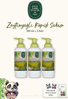 Eyüp Sabri Tuncer Doğal Zeytinyağlı Köpük El Sabunu 500 ml ve Doğal ROSIE Pamuk