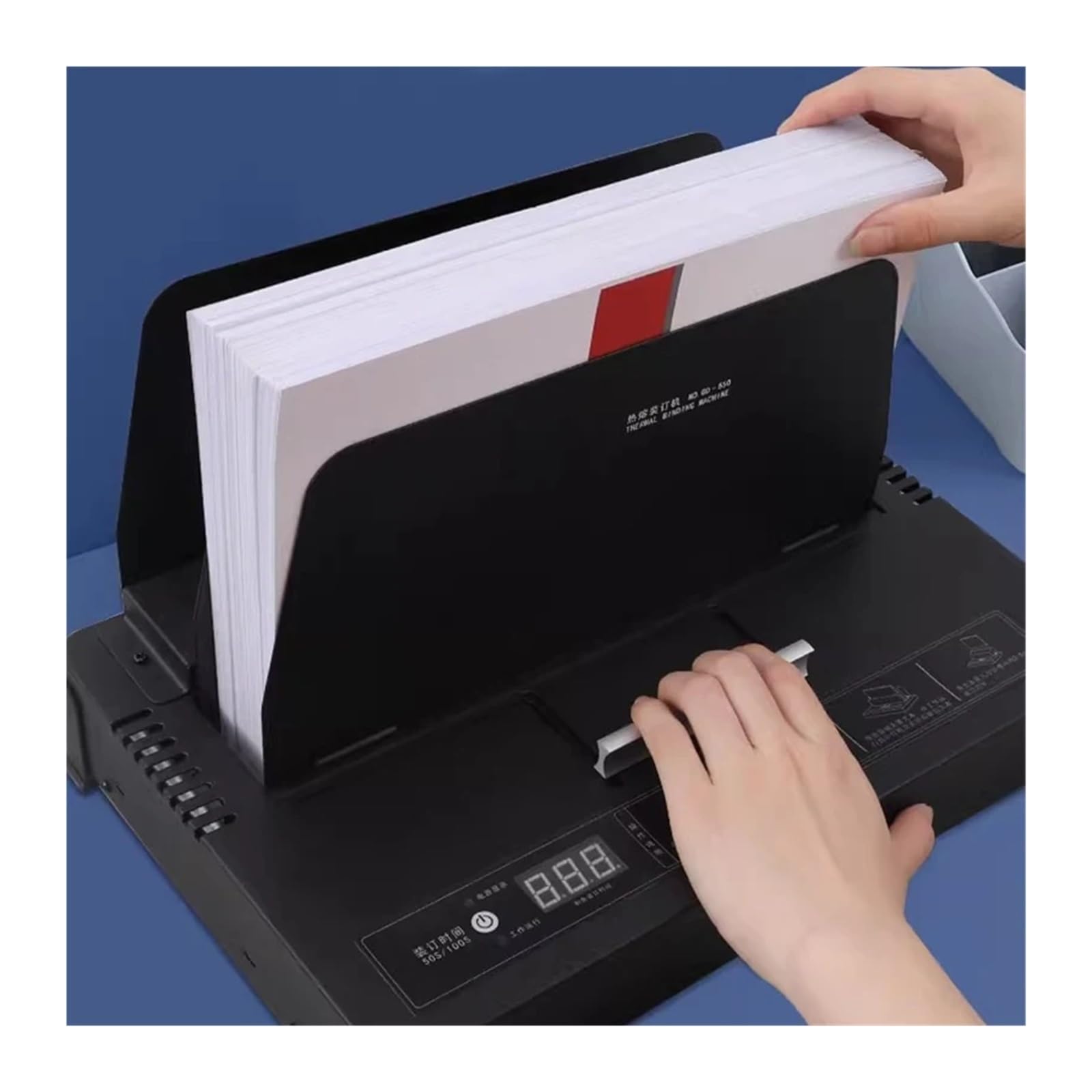 Rilegatrice, GD-550 Macchina rilegatrice elettrica senza perforazione Macchina rilegatrice for documenti e libri senza fili Contabilità delle fatture Voucher Archivio finanziario per scuola e ufficio