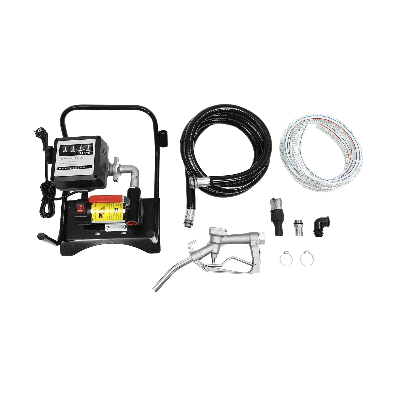 Pompe Diesel Automatique 220V, Pompe Gasoil Électrique 20-120L/min, Pompe de transmission 3600r/min, Pompe Diesel Auto aspirante, Auto-Amorçante 2400 L/H