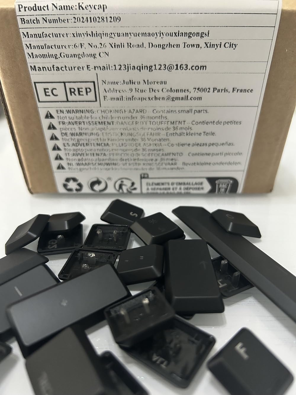 Juego de teclas de perfil bajo PBT/ABS para Logitech G813/G815/G913/G915/G915 TKL RGB teclado mecánico para gaming, diseñado para disposición estadounidense (QWERTY), para jugadores (blanco, opaco