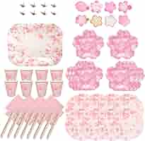 桜ページ Amazon.co.jp: 【桜デザイン】おしゃれ紙皿セット (さくら満開