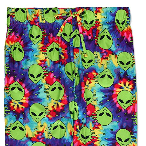 Mad Engine mens Tie Dyed Aliens Jogger Style Sleep Pants Lounge Pants Pajama Bottoms3