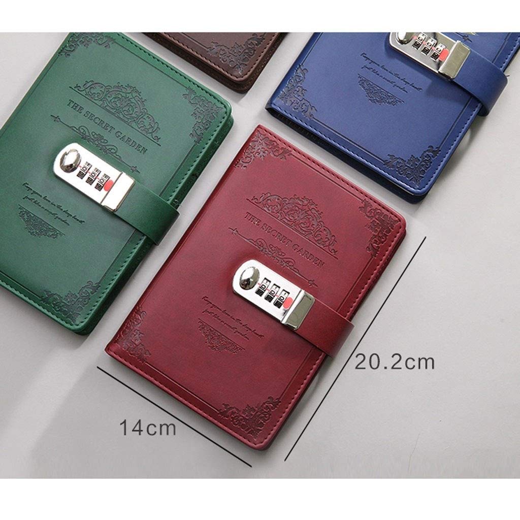 Journal taccuino rivista PU. Notebook in Pelle Retro Portable Password Blocco Note Blocco Note Multifunzione Diario di Blocco Multifunzione Diario Creativo Spessa Affari dell'ufficio Scolastico