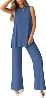 PRETTYGARDEN 2 Piece Lounge Sets for Women Summer Airport Travel Outfit 2026 Cas