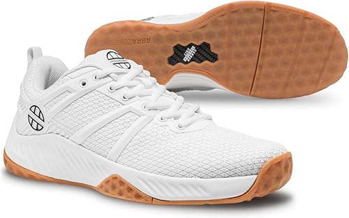 UNSQUASHABLE Tour-TEC Zapatos de calabaza blancos, diseñados y probados específicamente para el juego de Squash, el zapato de calabaza especializado