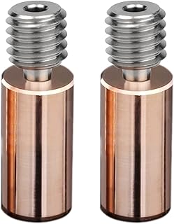 Haldis 3D V6 Bi-Metal Heatbreak. Titanium & Copper 3D Printer Nozzle ThroatFor E3D V6 HOTEND Heater Block for Prusa i3 MK3 Break 1.75MM Filament Smooth