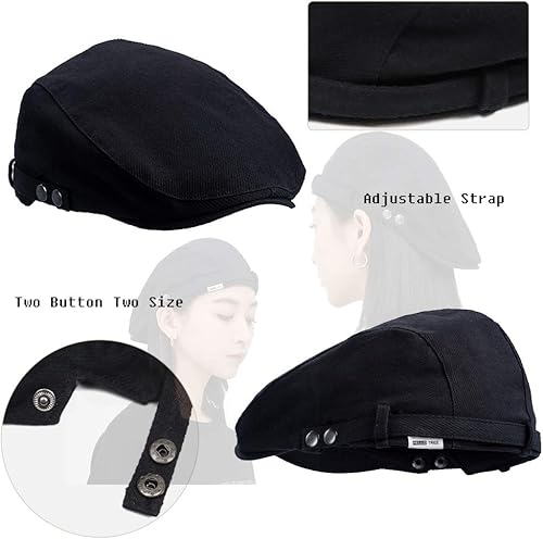 Miniatura 5 de CLAPE Gorra de algodón plana Ivy Gatsby Gorra clásica Newsboy Driving Irish Cabbie Golf Hat