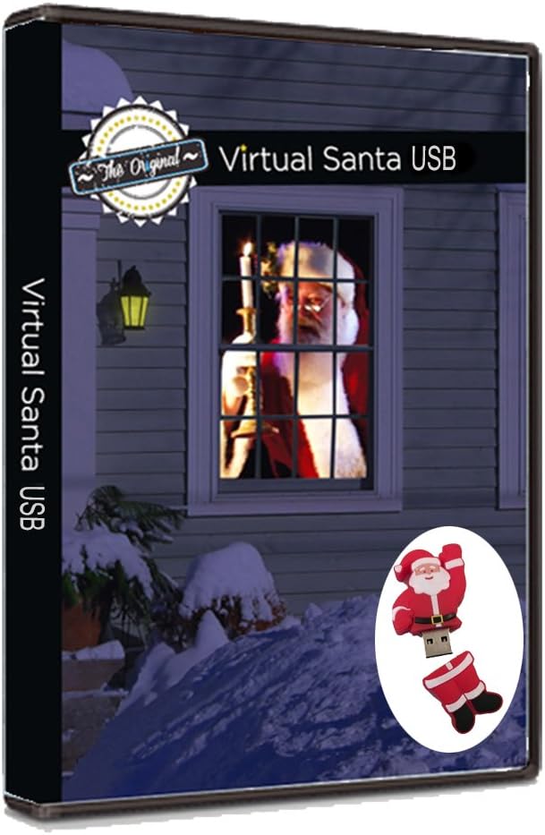 The Original Virtual Santa in The Window Movie on USB