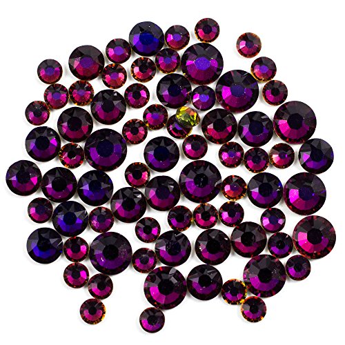 SWAROVSKI 27693541 Create Your Style Hotfix Mix Volcano 3 packages of 72 Piece (216 Total Crystals)