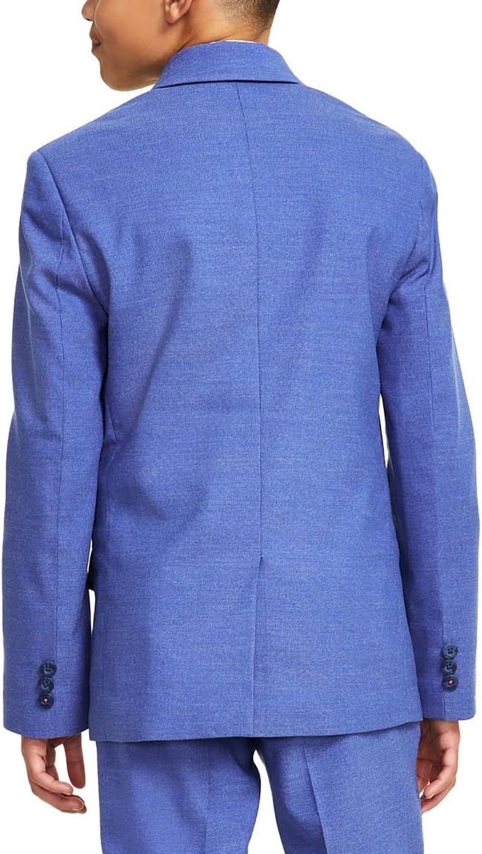 Tommy Hilfiger Adaptive Boys' Blazer Suit Jacket, Button Closure, Notch Lapel & Front Flap Pockets
