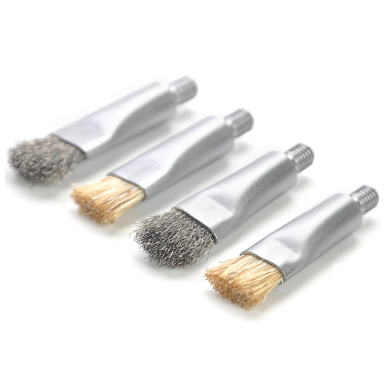 Kalttoy Multicolor 4Pcs Wire Bristles Brushes Replacement Heads For Motherboard Ic Glues Removal And Repair Chip Protective Antistatic Brush