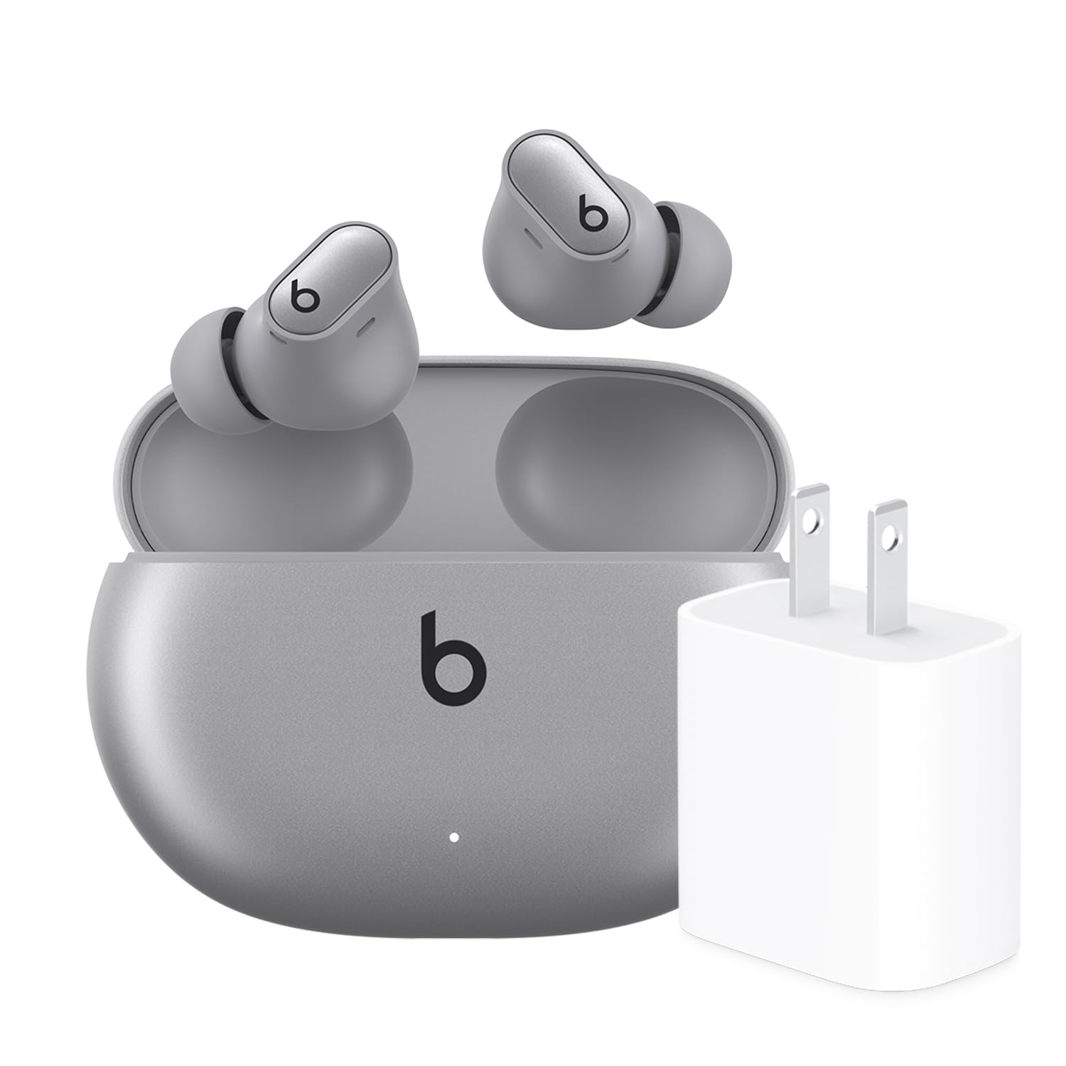 Beats Studio Buds + with Apple 20W USB-C Power Adapter - Cosmic Silver