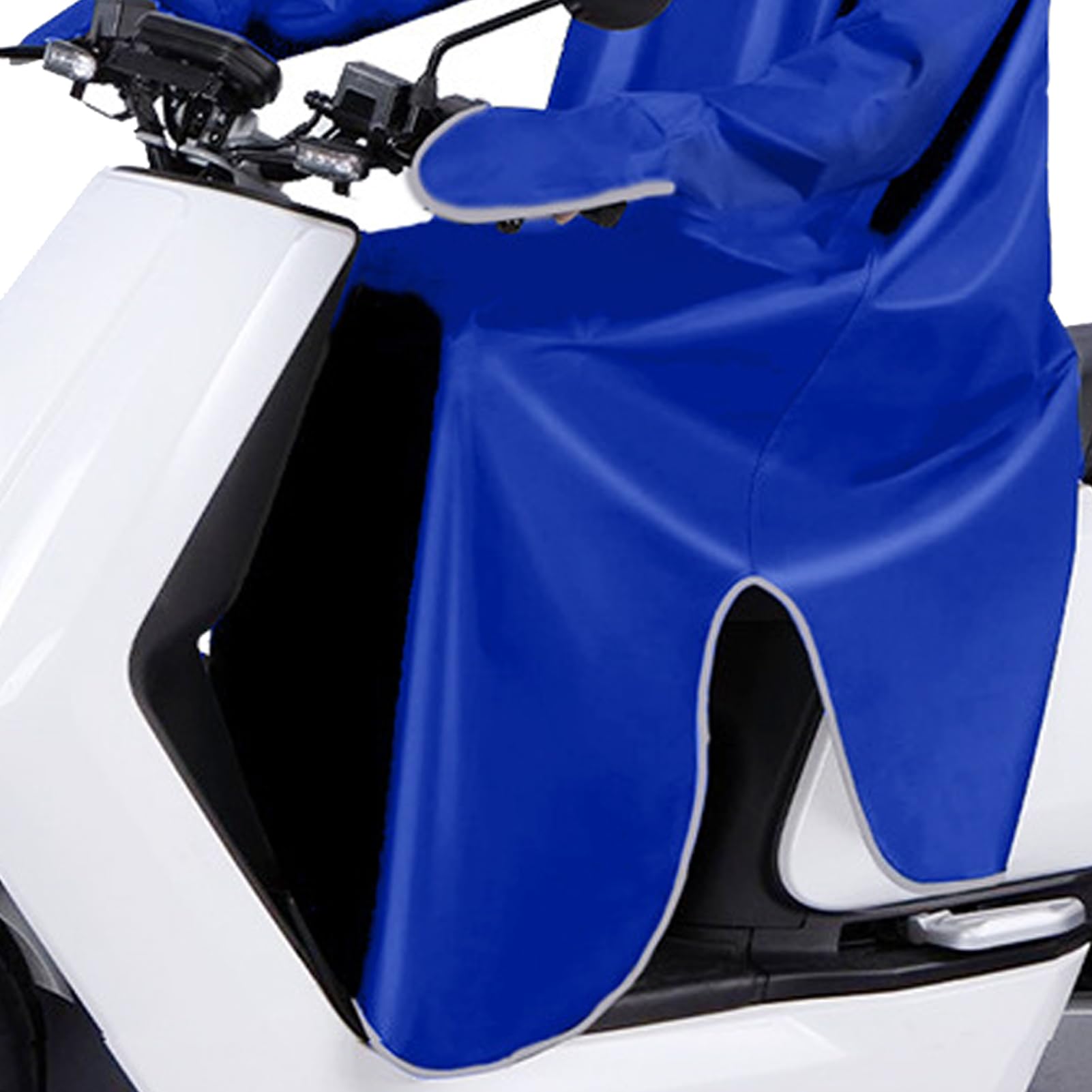 Cape De Pluie Moto/scooter électrique - Imperméable Oxford, Bandes Réfléchissantes 360°, Avec Visière - Unisexe, Pliable