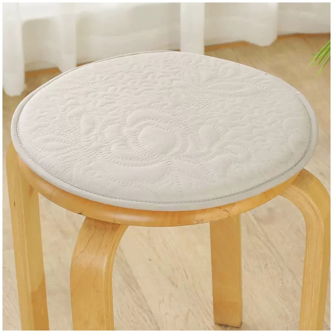 Ghjceviov Round Sponge Chair Pads, Small Round Stool Seat Cushion, Four Seasons Universal Round Dining Chair Cushion, Non-slip Seat Pad With Elastic Ties Hooks (Color : Color 6, Size : 25 * 25cm)