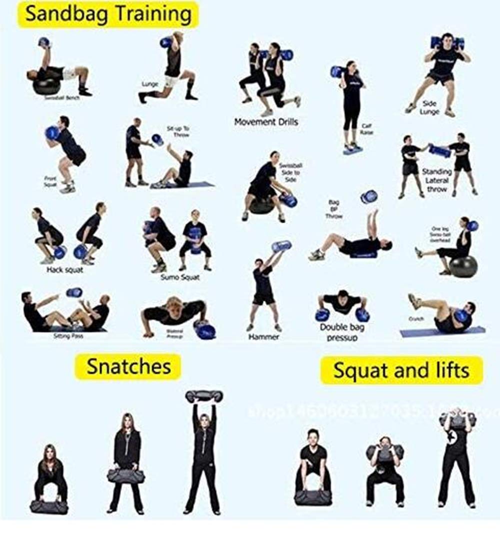 Sandbag Per Allenamento - Zaino Pesi Regolabile Con Maniglie