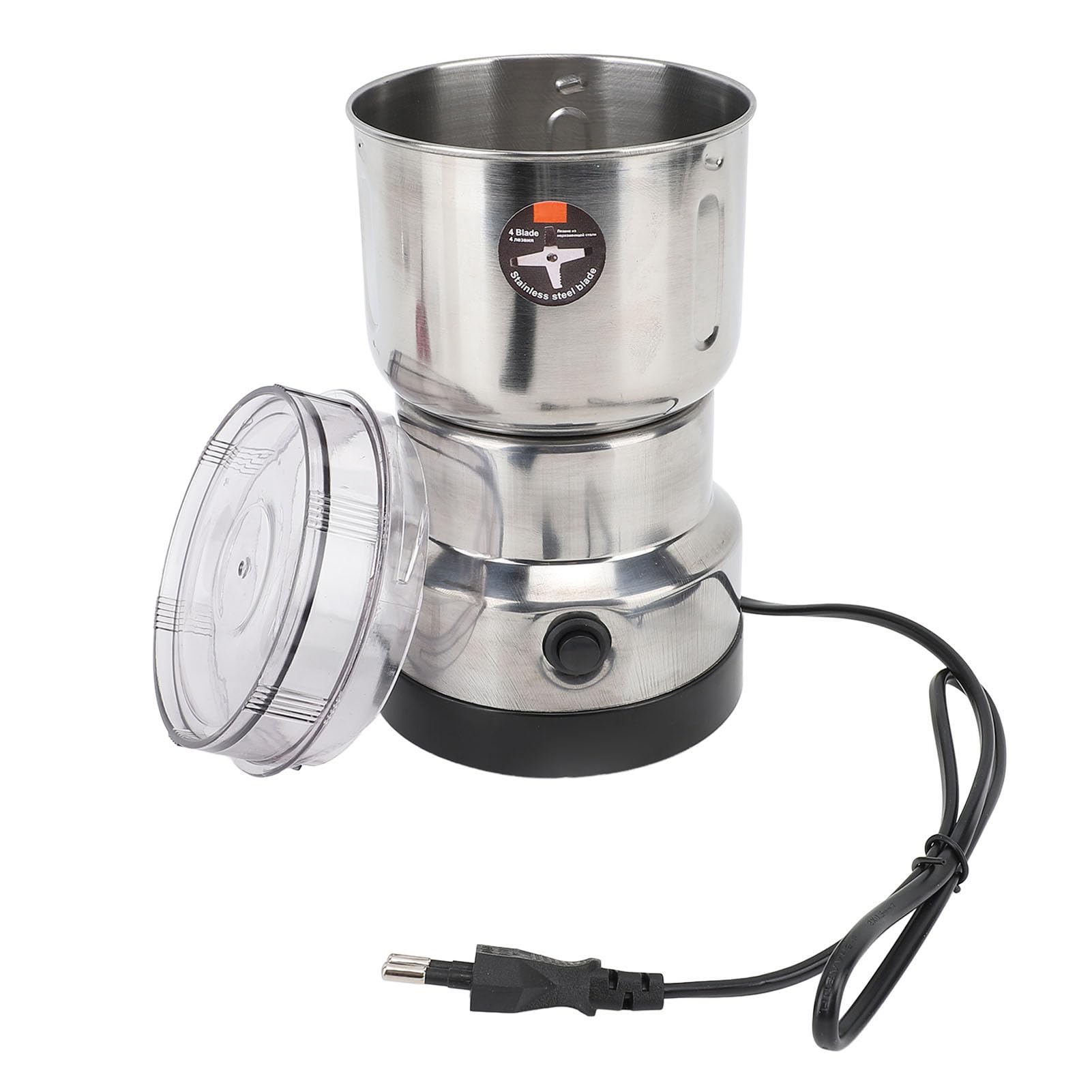 Molinillo de café Eléctrico, Mini Molinillo de Especias, Molienda Rápida de 300W, Molino de Grano Seco para Especias, Granos de Arroz, Condimentos, Cocina Casera