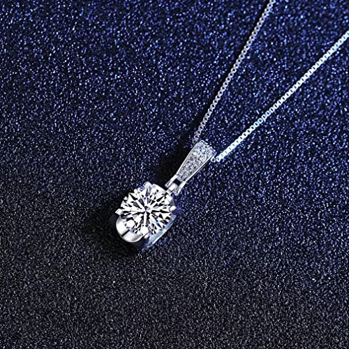 Collier Moissanite 1ct sublimer votre décolleté en argent 925