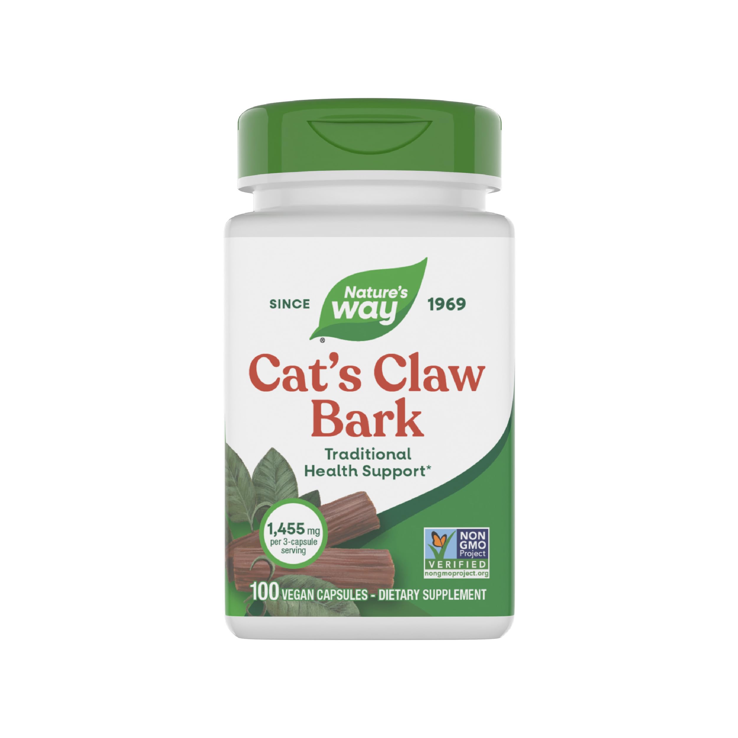 Nature's Way Cat's Claw, Bark 100 Caps 485 MG