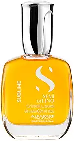 Alfaparf Milano Semi di Lino Sublime Cristalli Liquidi Óleo Capilar com Proteção Térmica – todos os tipos de cabelos - Protege e ilumina - Fórmula vegana – Qualidade Profissional de salão 30ml