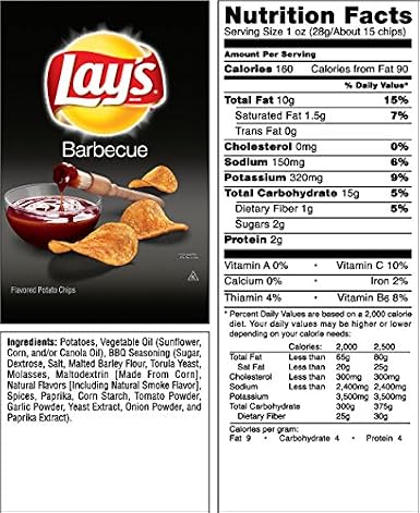 Lay's Potato Chips, Party Size Barbecue, 15.25 Ounce