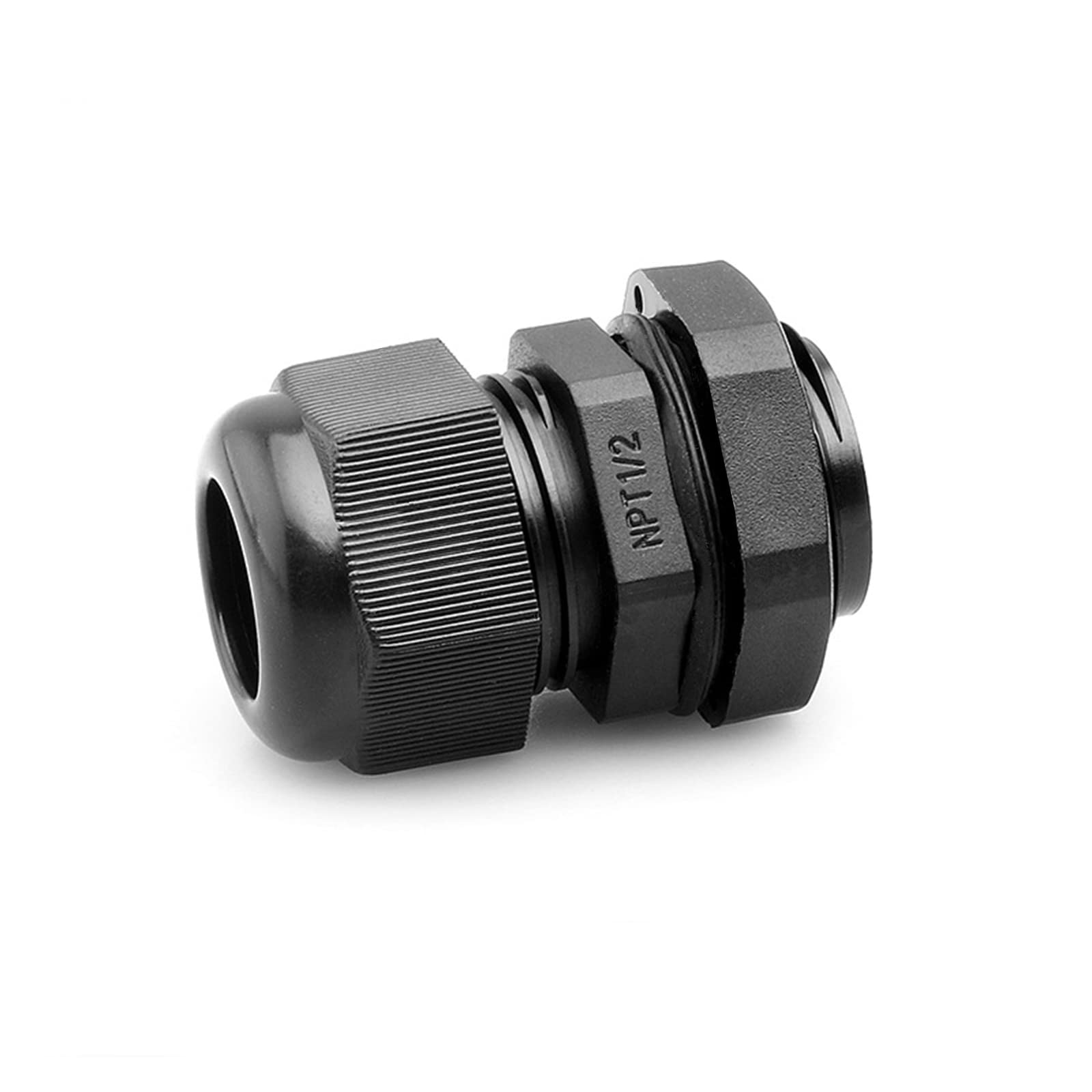PENGLIN Cable Glands 1/2" NPT Nylon Cable Connector, Strain Relief Cord Connector, IP68 Waterproof Adjustable Locknut(1/2 Inch (20-Pack))-image-25