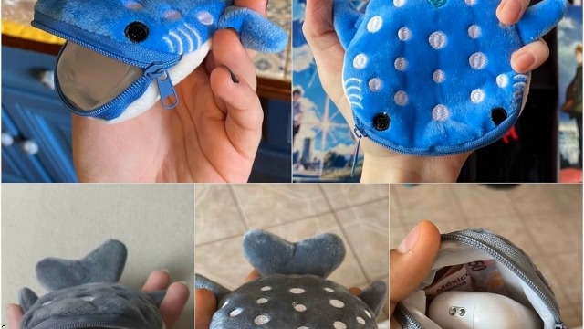 Amazon.com: 2Pcs Cute Whale Shark Coin Purse, Shark Wallet Novelty