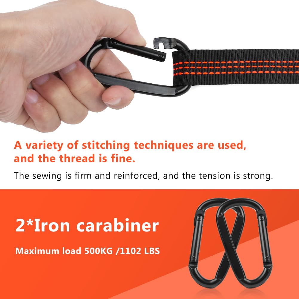 Vicloon Cordes de Suspension Polyester 2m 453,6 kg Hamac de Camping