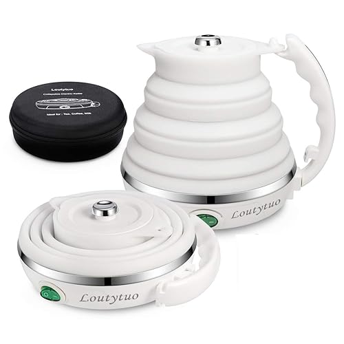 Ultrathin Upgraded Food Grade Silicone Travel Foldable Electric Kettle Boil