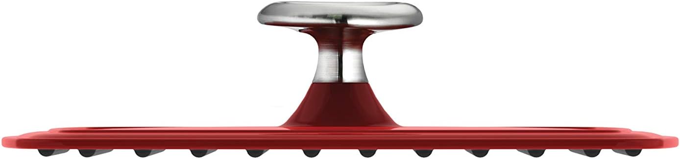 Tramontina Grill Pan with Press Enameled Cast Iron 11-in Graduated Red, 80131/059DS: Home & Kitchen
