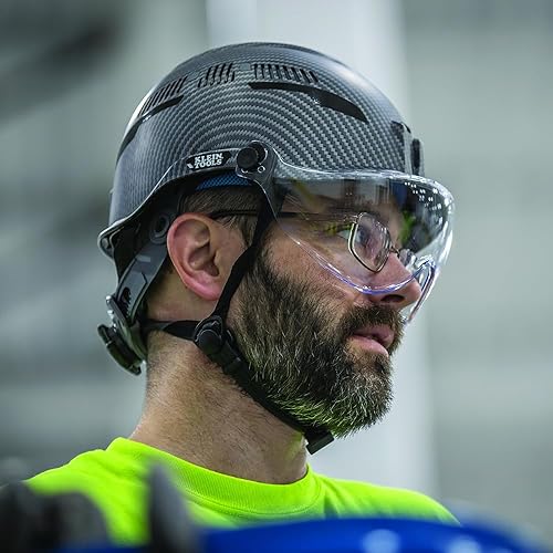 Miniatura 10 de Klein Tools Safety Helmet, Vented Class C Safety Hard Hat, Removable Chin Strap, Adjustable Vents