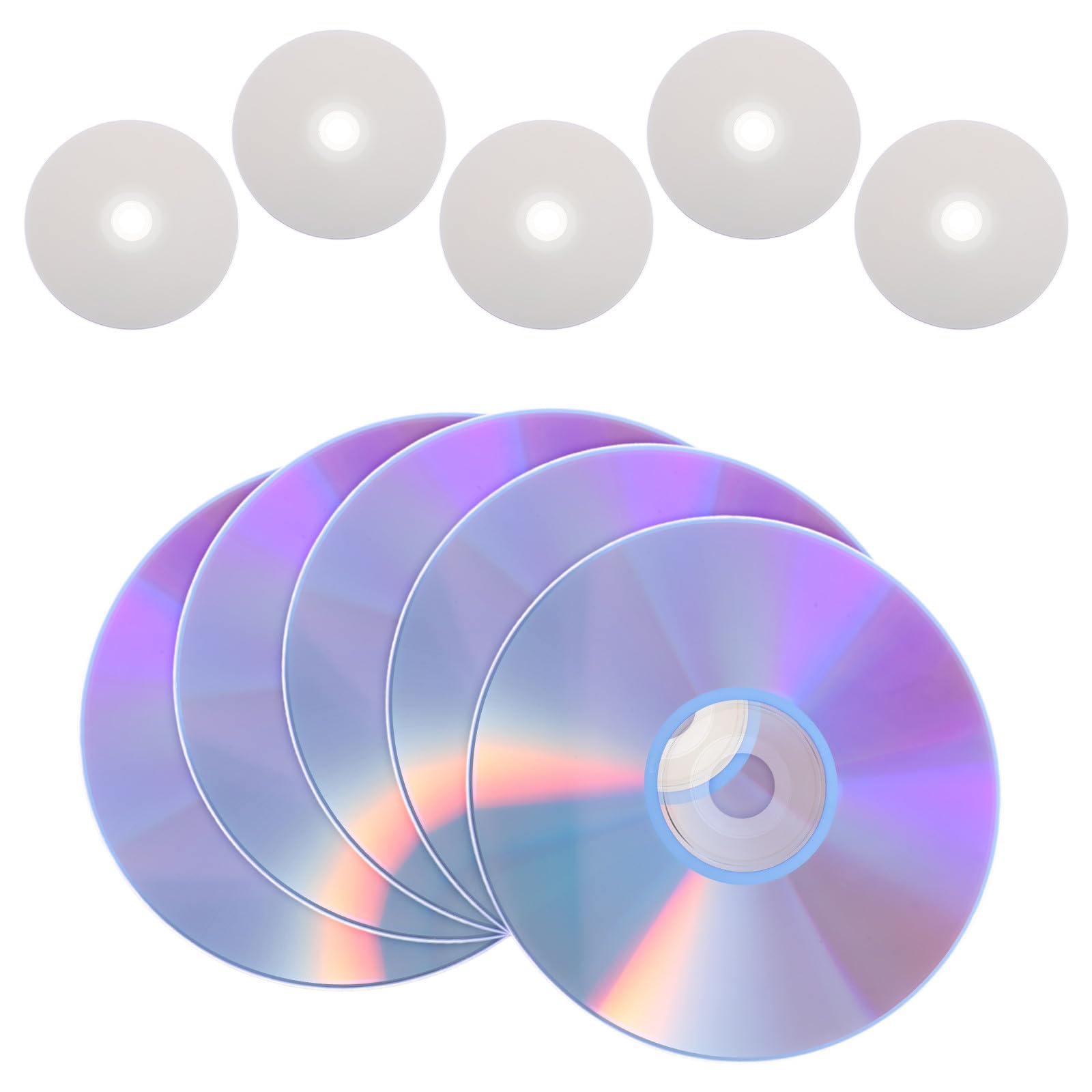 UKCOCO 10 Disques DVD-r Vierges Inscriptibles à Haute Capacité pour Stockage Vidéo et Usage Bureautique, Supports Plastiques Compatibles pour Gravure Ordinateur