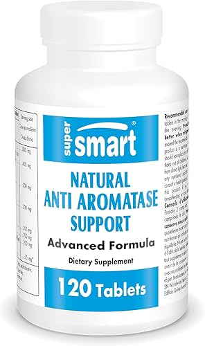 Miniatura 1 de Supersmart - Apoyo natural anti aromatasa (fórmula avanzada) - con DIM, genisteína, crisina - Suplemento inhibidor de la aromatasa | Sin OMG y sin