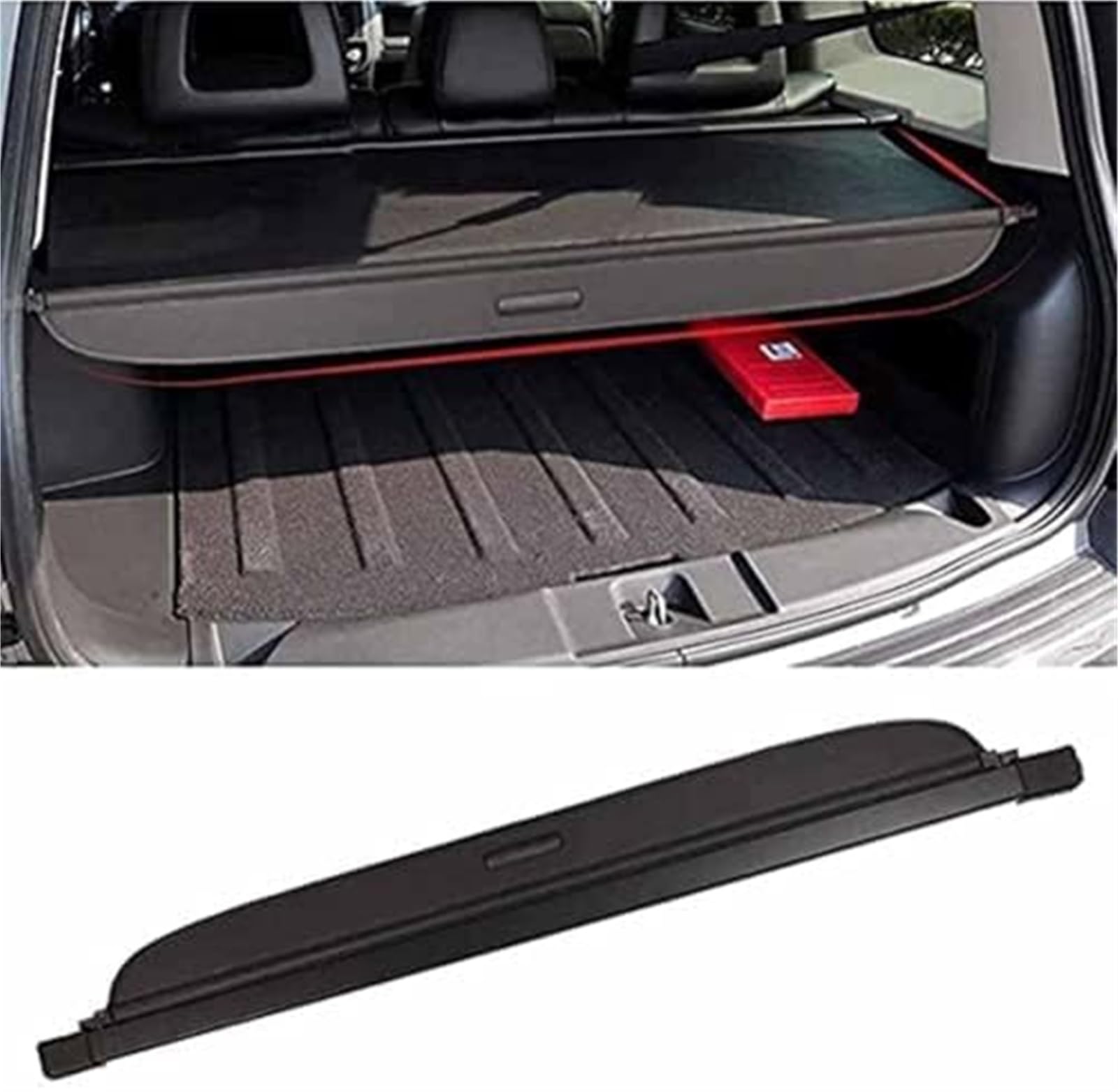 fhjwqronte Cargo Area Storage Rack Car Retractable Rear Trunk Parcel Shelf, for Jeep Patriot Compass 2007-2016 Luggage Shade Shield Cargo Security Cover Curtainaccessories