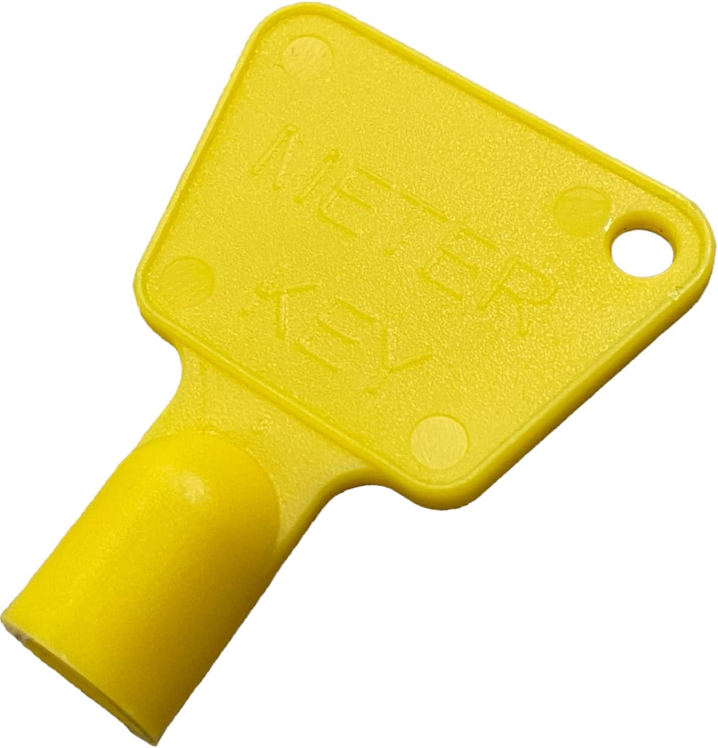 Gas Meter Box Key Yellow [1 Key] Triangular Electric Utility Box Key