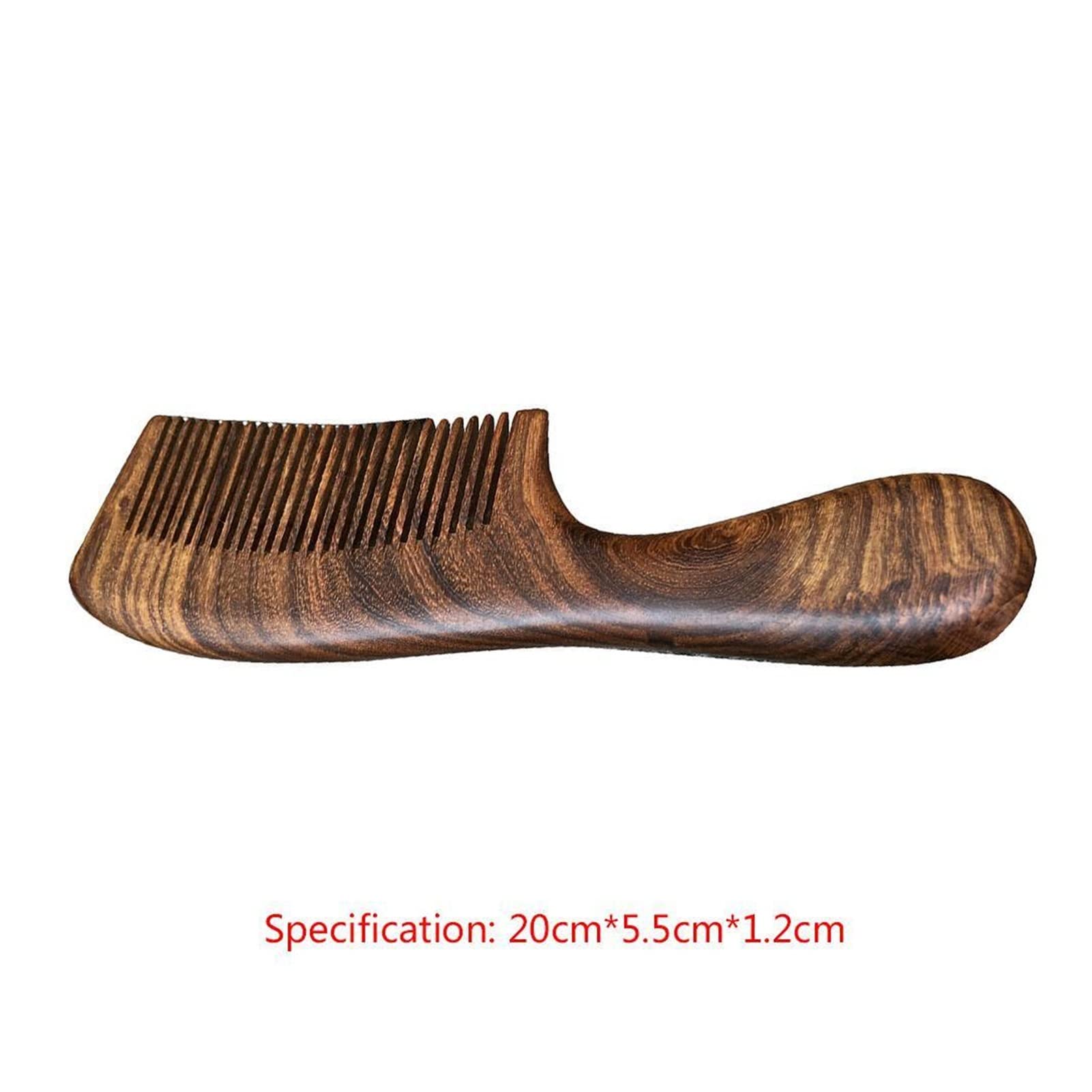Unisex Sandelholz Kamm Frauen Männer Haus Reisen Holz feinzahnfarbener Kammholzholzgriff (Color : 1)