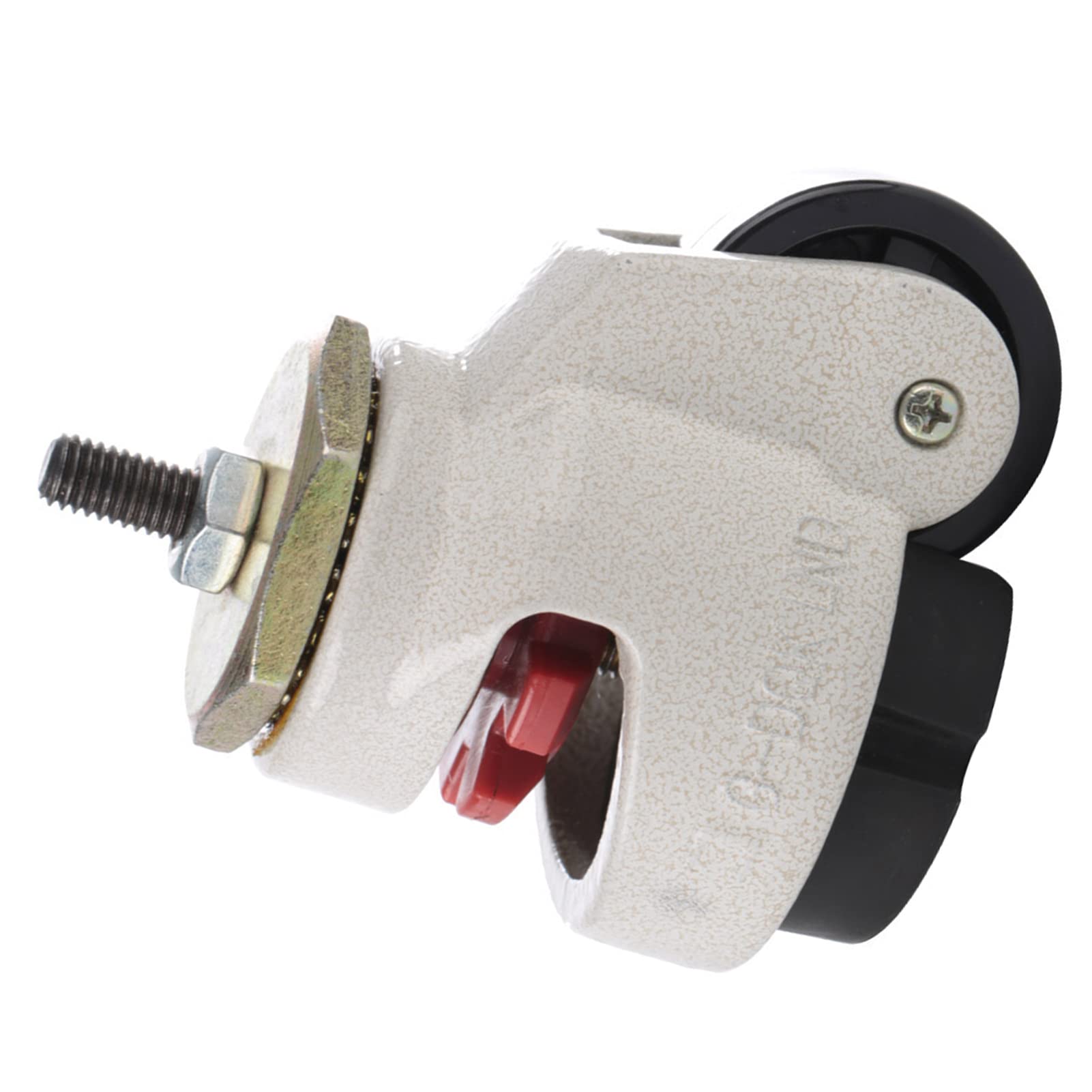 Wakects Lot de 4 roulettes de nivellement GD-40S avec tige filetée, roulettes pivotantes pour équipement industriel, supports de transport 3,15 x 2,36 x 2,95 pouces